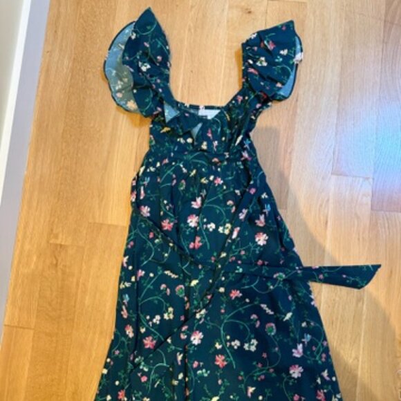 Hill House The Ava Dress - Moody Floral Poplin - XXS - Picture 4 of 5